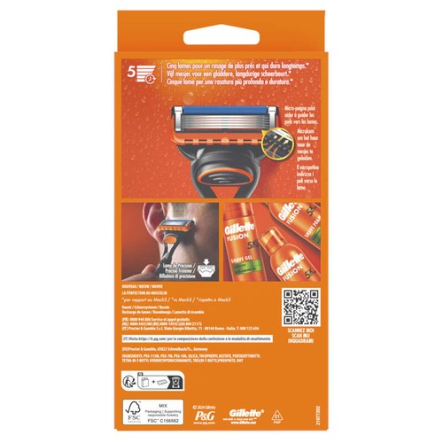 Gillette  Rasoir Fusion5+ 2 Lames