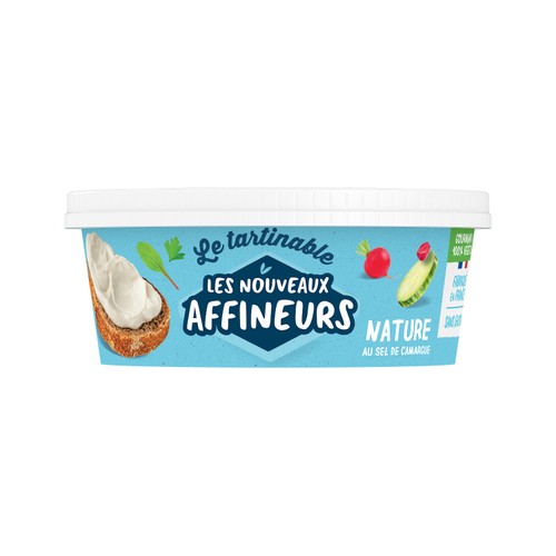 Les Nouveau Affineur le Tartinable Nature au Sel de Camargue 120g