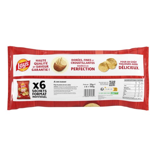 Lay's Chips Multipack Nature 6x25g