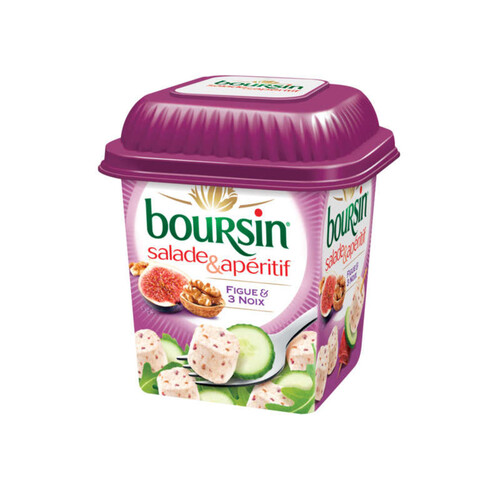 Boursin fromage salade et apéritif figue et 3 noix 120g