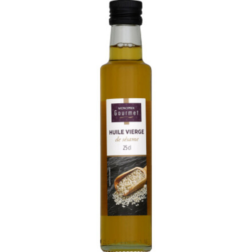 Monoprix Gourmet huile vierge de sésame 25cl