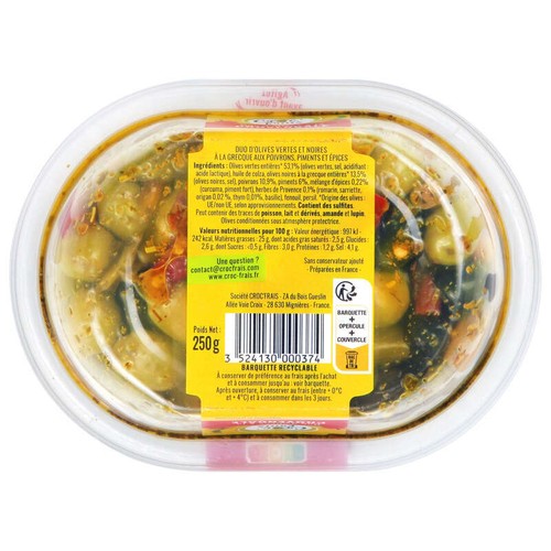 Croc'Frais Olives à la Provençale 250g