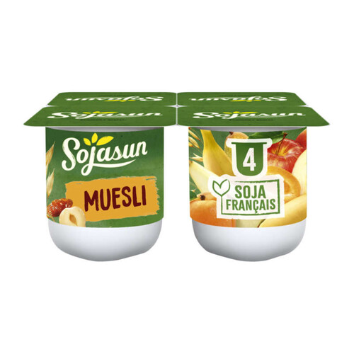 Sojasun Morceaux de fruits muesli 4x100G