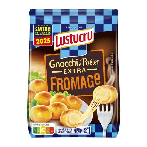Lustucru Gnocchi à Poêler extra Fromage 300g