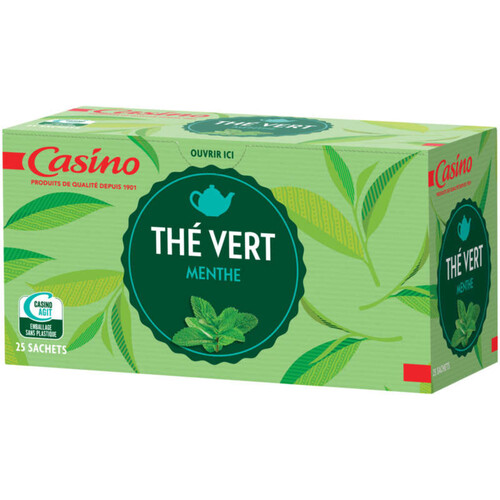 Casino Thé vert - Menthe - 25 sachets - 40g