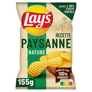 Lay's Chips Saveur Fromage 130g (lot de 10) 