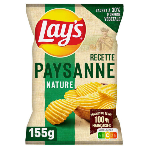 Lay's - Chips paysanne nature - Le sachet de 155g