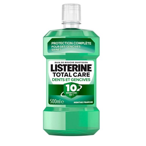 Listerine Bain de Bouche total  10 en 1 500ml