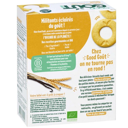 [Par Naturalia]  Good Goût Biscuits Bio Vanille Dès 10 Mois 80g