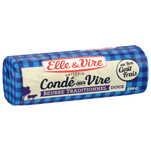 Elle&Vire beurre doux de Condé-sur-Vire 250g