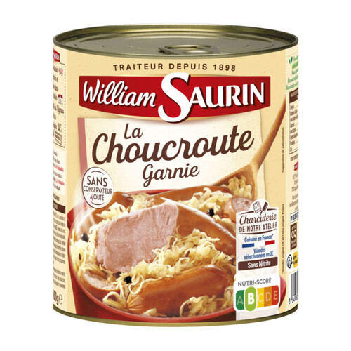 William Saurin Choucroute Garnie 800G