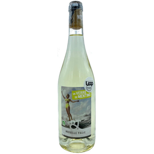 Nouvelle Vague un verre de Mentino 75cl