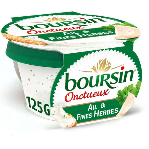 Boursin Onctueux Fromage à tartiner Ail & fines herbes 125 g