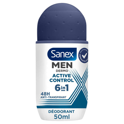 Sanex Men Déodorant Homme Bille Dermo 48h Anti-transpirant 50ml