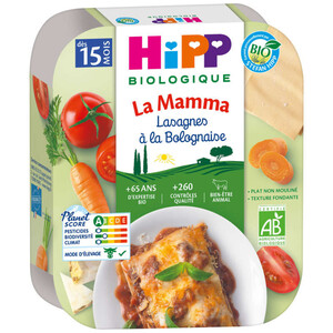 Hipp Biologique La mamma lasagnes à la bolognaise 250g