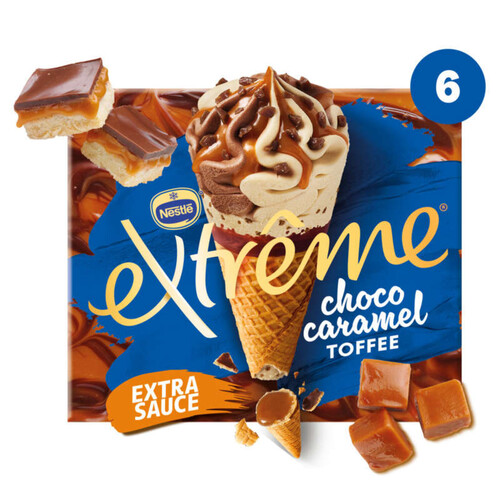 Extrême Cône Choco caramel toffee X6