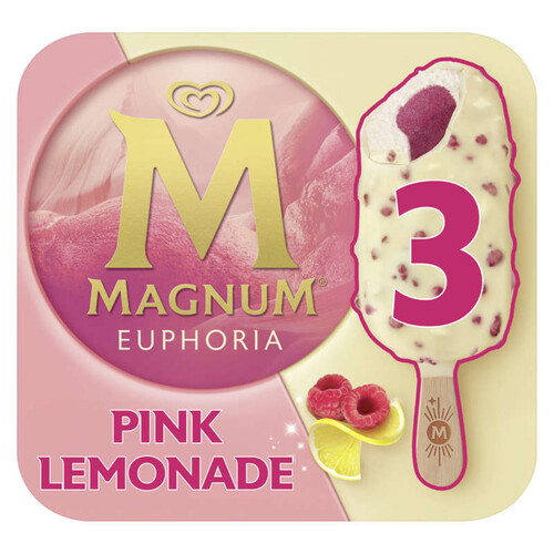 Magnum Euphoria framboise citron x3