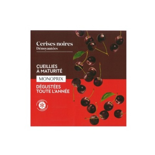 Monoprix Cerises noires dénoyautées 450g