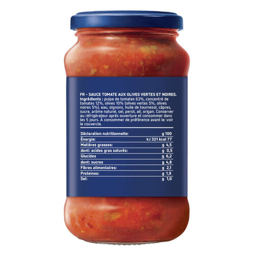 Barilla Sauce Tomates Olives 400g