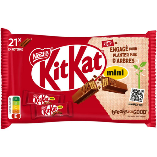 Kitkat Mini Barre Au Chocolat Au Lait, Sachet 350G