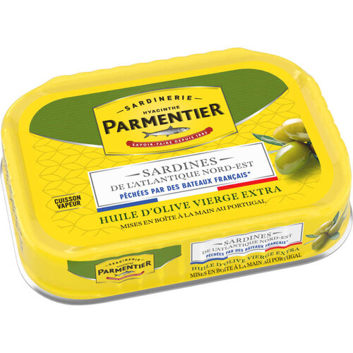 Parmentier Sardines Entières Huile D'Olive Vierge Extra 135G