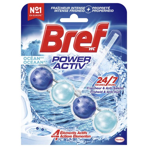 BrefBloc Cuvette Power Activ, Parfum Intense, Océan 50g