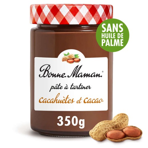 Bonne Maman Pâte à Tartiner Cacahuète et Cacao 350g