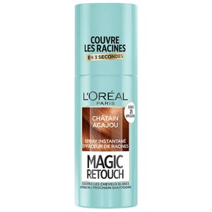 Magic Retouch Spray Retouche Racines Châtain Acajou 75ml