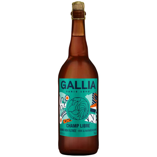 GALLIA Biere Blonde non Filtrée 5,8% 