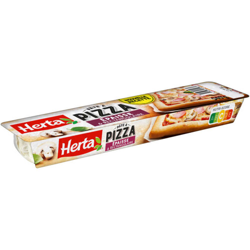 Herta Pâte à pizza épaisse et rectangulaire 540g
