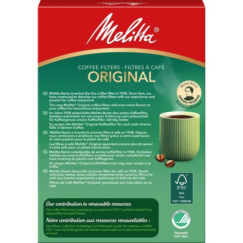 Melitta Filtres à Café Original x80