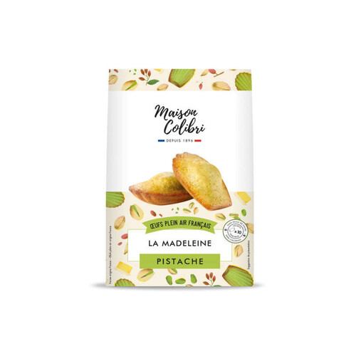 Maison Colibri Madeleines pistache 100% pur beurre 250g
