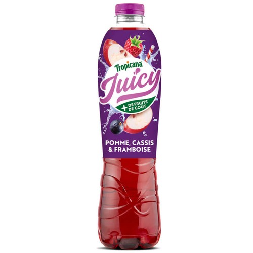 Tropicana Boisson aux fruits Juicy Pomme cassis framboise 1,5L