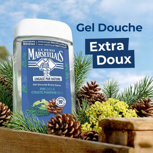 Le Petit Marseillais Gel douche extra doux Pin et criste marine Bio 300ml