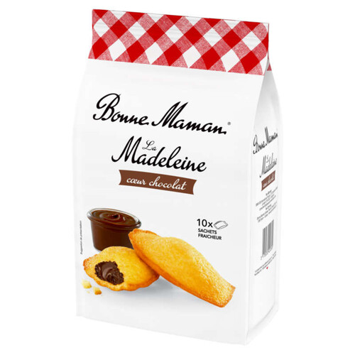 Bonne Maman Madeleine Coeur Chocolat x10 300g
