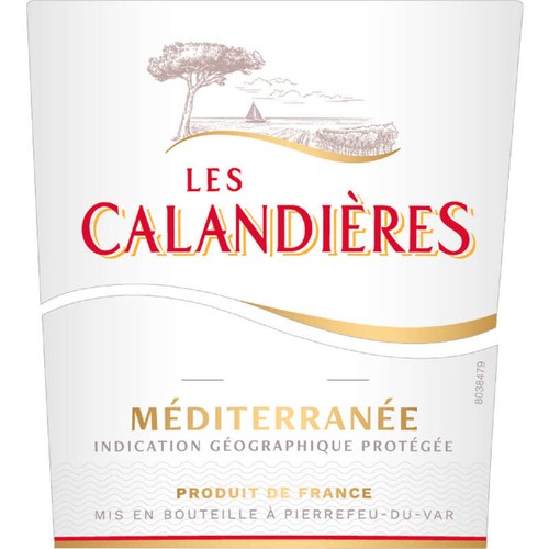 Les Calandieres Méditerrannée IGP rosé 75cl