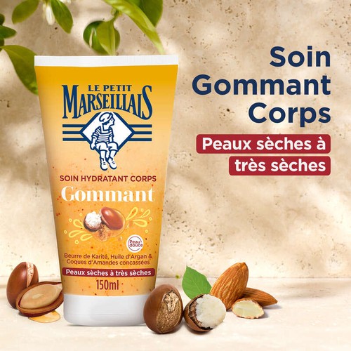 Le Petit Marseillais Soin hydratant gommant au karité, sucre et argan 25cl