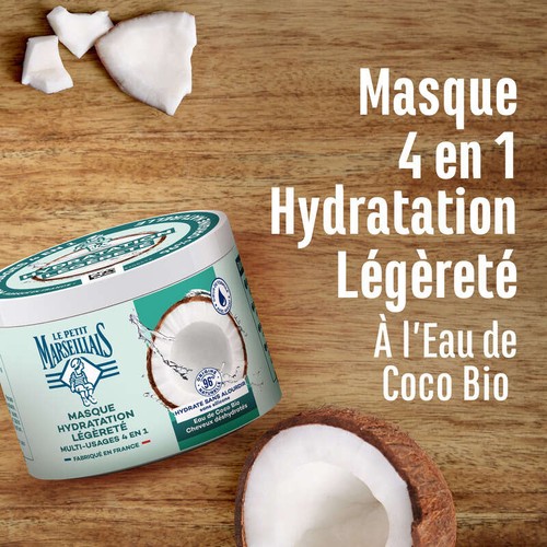 Le Petit Marseillais Masque 4En1 Hydratation Eau de coco 370ml