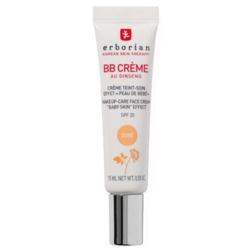 Erborian BB Crème Teint-Soin au Ginseng effet Peau de Bébé SPF20 15ml - Teinte Doré