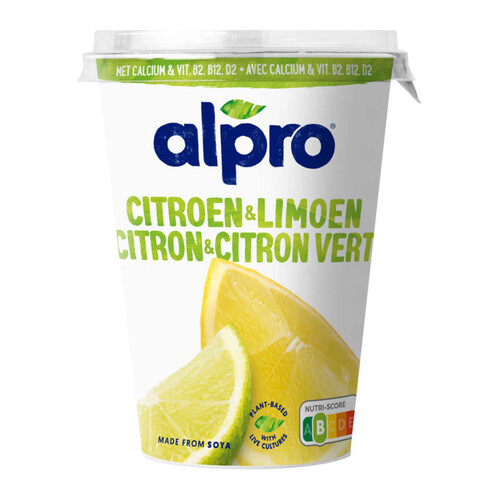 Alpro Dessert Végétal soja citron & Citron vert 500g