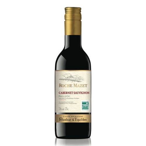Roche Mazet Cabernet Sauvignon, Vin Rouge De Pays D'Oc, Cuvée Spéciale, 12,5% Vol. 25cl