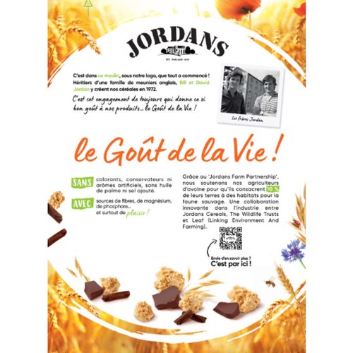 Jordans Céréales Country Crisp chocolat noir 550g