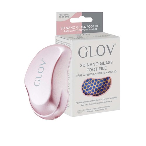Glov Râpe à Pieds en Verre Nano 3D