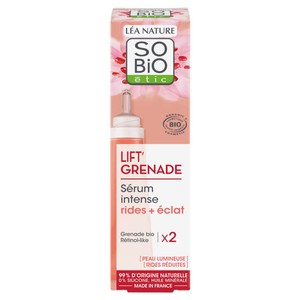 SO'BiO Étic Sérum lissant ride + éclat, Lift'Grenade 30ml