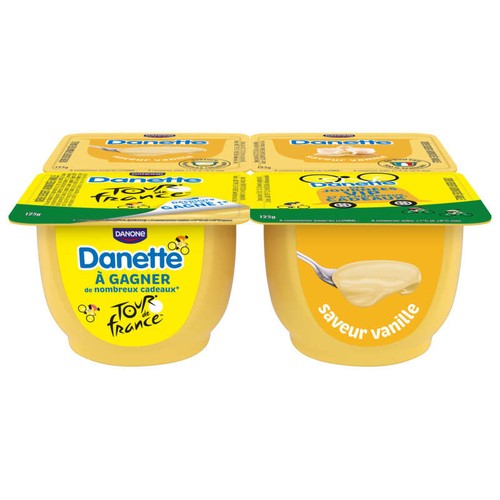 Danette Crème Dessert Vanille Le Pack De 4x125g