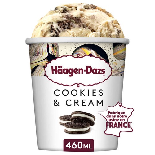 Häagen-Dazs Crème Glacée Cookies & Cream 386g