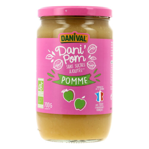 [Par Naturalia] Danipom Dani'Pom Purée De Pomme Sans Sucres Ajoutés 700G Bio