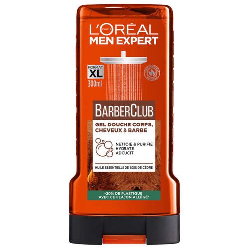 L'Oreal Men Expert Gel Douche Corps, Cheveux & Barbe 300ml