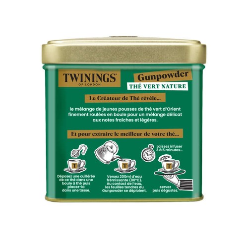 Twinings Gunpowder Thé Vert Nature D'Orient 200g