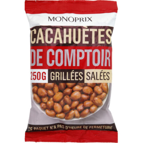 Monoprix Cacahuètes de comptoir grillées et salées 250g